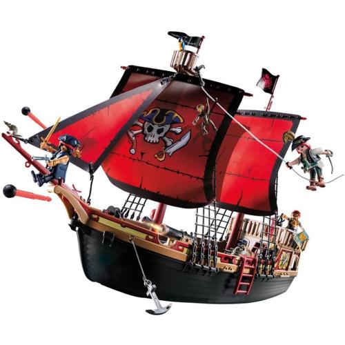 Playmobil 70411 Pirates Large Floating Pirate Ship with Cannon