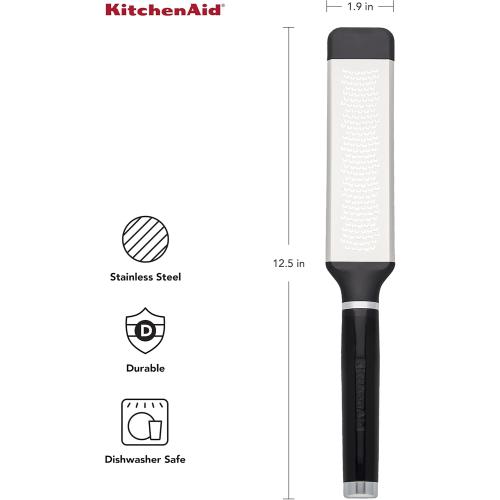 KitchenAid KE321OHOBA Classic Etched Fine Grater, One Size, Black 2