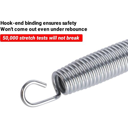 5.5inch/6.5inch/7inchTrampoline Springs Heavy Duty Stainless Steel Replacement Trampoline Replacement Parts, Weather-Resistant, Includes Tool and Gloves, Universal Trampolines Spring Tool