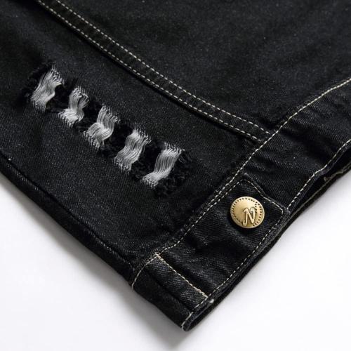 Men's 6XL Denim Vest,Sleeveless Jacket Slim Fit Vintage Casual Ripped Summer Jean Vest for Men