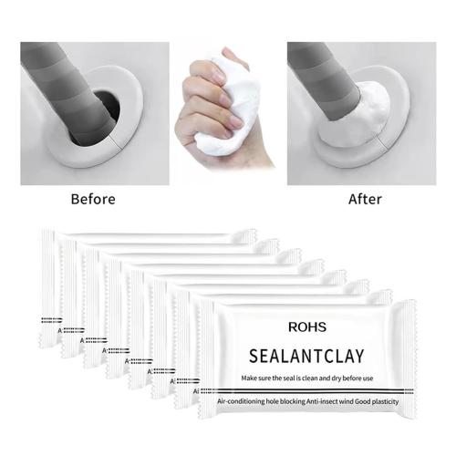 Waterproof Duct Seal Repair Putty - 5/10PcsPcs Moldable Silicone Sealant for Home, AC, and Pipe Repairs(10pc)