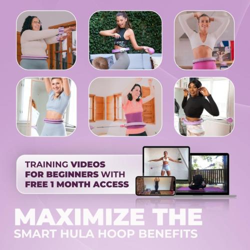 Swiss Activa  Infinity Hoop Smart Weighted Hula Hoop - Smart Hula Hoop Fit- Exercise Hoola Hoop Exercise Equipment- Adult Hula Hoops for Exercise- Hula Hoops for Women Weight Loss