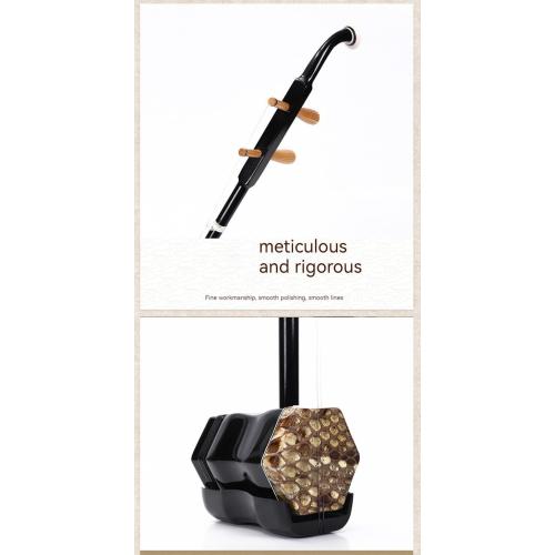 Chinese Erhu Instrument For Beginner Entry Level,Erhu Chinese 2-string Violin Fiddle Musical Instrument 32 inches (Black axis)