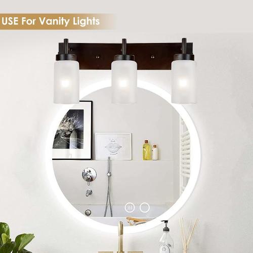 6 Pack White Frosted Glass Shades Replacement,5.51in Height,3.94in Diameter,1.65in Fitter, Cylinder Glass Shade Covers Replacement Globe for Pendant Light Floor lamps light fixtures Wall Sconces