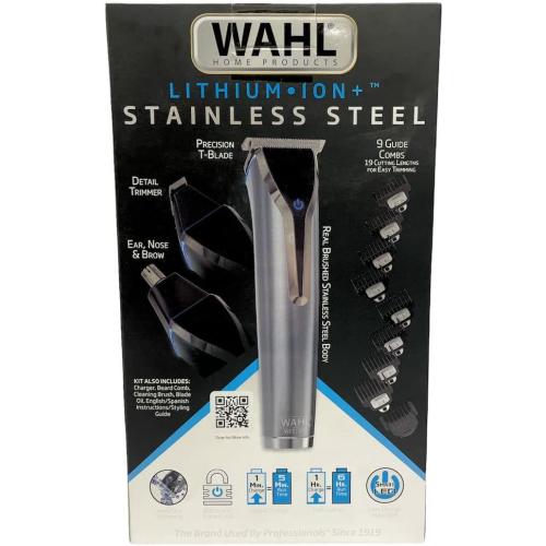 Wahl Stainless Steel Lithium Ion Men's Multi Purpose Beard, Facial Trimmer