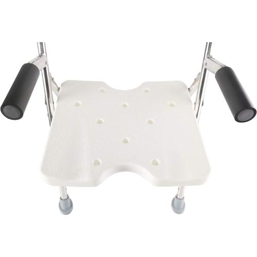 Elderly Assis Medical Shower Bath Seat Adjustable Shower Chair Portable Bath Seat Shower Chair Seat Bench for Seniors Disabled Injured with Handle