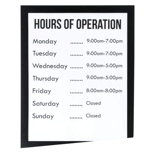 MagaFrame Magnetic Sign Frame Black - 8 1/2W x 11H