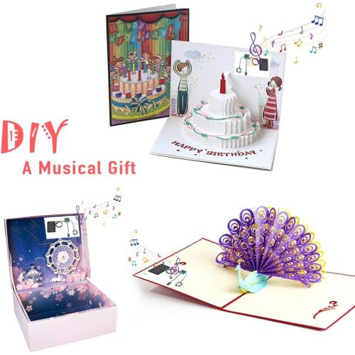 Sound Module Button Control Music Voice Player Programmable Talk Chip Musical 8MB MP3 WAV USB Downloadable with AA Battery Box   USB Cable for DIY Audio Cards Christmas Creative Gift