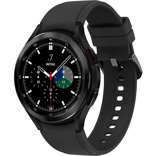 Samsung Electronics Galaxy Watch 4 Classic 46mm Smartwatch with ECG Monitor Tracker for Health Fitness Running Sleep Cycles GPS Fall Detection Bluetooth US Version, Black (Renewed)