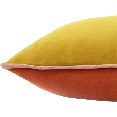 Btyrle Velvet Throw Pillow Covers 16x16 Inch Set of 4 Decorative Velour Pillowcases Double-Colored Cushion Covers for Sofa Couch,Warm-Edge