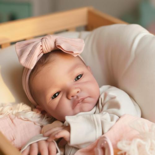 WOOROY Realistic Reborn Baby Dolls - 20 Inch Lifelike Newborn Baby Doll Girl Real Life Baby Dolls with Weighted Soft Body Gift Toy for Kids Age 3