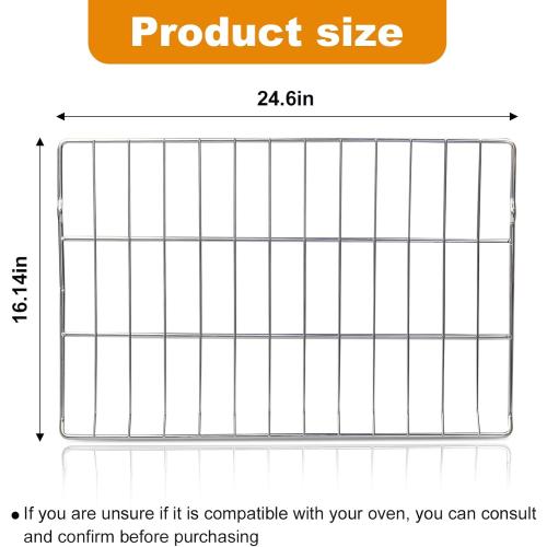 MHL63411403 Oven Rack Replacement – 24 .6 x 16.14 Inch Stove Shelf for LG Ovens, Replaces MHL63531403, MHL63411401, MHL62112101