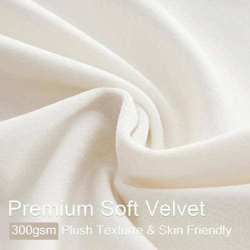 ‼️may have stains ‼️120 Inch Long Ivory Velvet Curtains Luxury Minimalist Pinch Pleated Light Blocking Thermal Drapes for Bedroom/Guest Room,Floor to Ceiling Curtain Panels with Rod Pocket and Hooks,2 Panels,10 FT