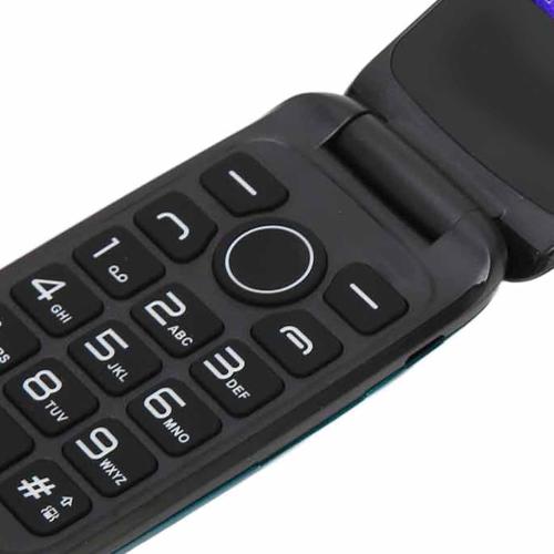 Black ASHATA F4 Senior Flip Phone, 2G SOS Big Mobile Phone with Powerful Flashlight, 1.77 Screen, Dual SIM, High Volume, Basic Cell Phone for Elderly, 1200mAh Battery, Easy to Use (US)