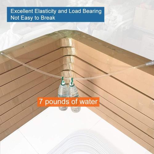 2 Pack Curtain Pull Rod with Metal Snap Invisible Clear Curtain Push Wand for Drapery and Grommet Curtains 1/2 Inch Wide (Acrylic, 40 Inch)