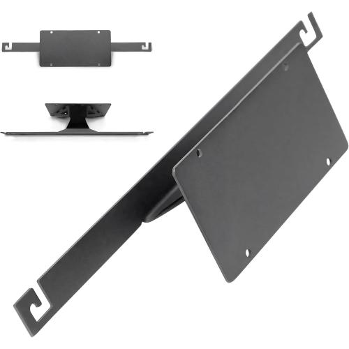 Front License Plate Relocation Bracket for 2021-2024  Ford Bronco with Factory Capable Bumper, No-Drill Mounting Kit, Relocates Plate Away from Fog Lights & Sensors (Compatible with 2/4 Door)