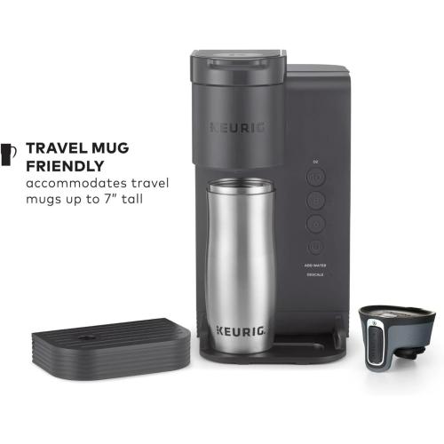 Keurig K-Express Essentials Matte Gray Single-Serve K-Cup Pod Coffee Maker