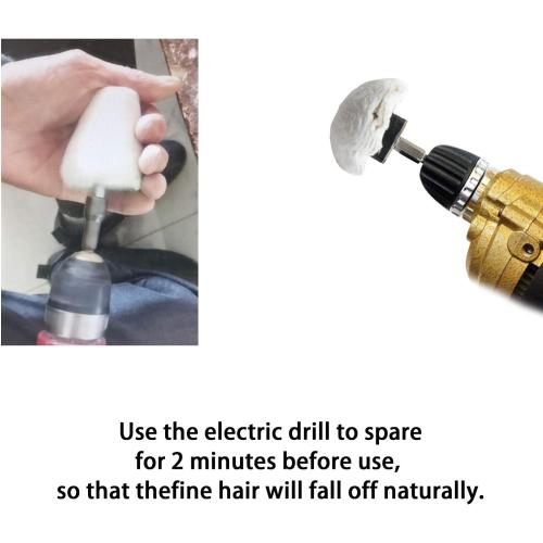 Polishing Pad Buffing Wheel Kit White Flannelette 12 Pack, for Drill for Metal Aluminum Stainless Steel Chrome Wood Plastic Ceramic Glass Woods Fabric Cotton Machine Jewelry etc