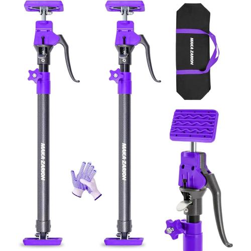 Cabinet Jacks for Installing Cabinets, Adjustable Support Pole, Jack Rod Third Hand Tool from 23.6 - 45.3 inches, Capacity for Cabinet Jack, Drywall Jack& Zip Poles, 2-Pack