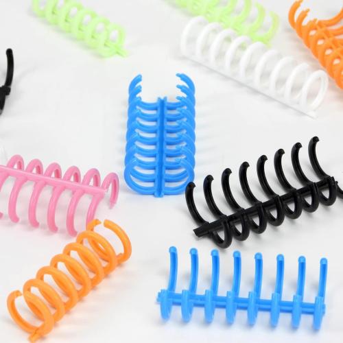 Rayson Click Binding Spines, 34-Hole Click Binding Ring for A4 and U.S. Letter Size Paper, Multi-Color, 1/2 Diameter, 3:1 Pitch, Binds Up to 90 Sheets, 30 Pack