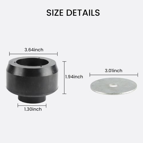 7-141 Body and Cab Mount Bushing Kit for 1999-2014 Chevy Silverado & Sierra 1500/2500 2WD/4WD Polyurethane Black 24PCS