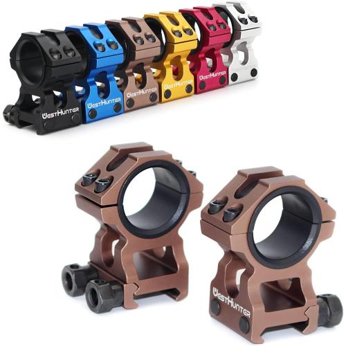 WestHunter Industrial Grade Precision Rifle Scope Rings, 1 Inch 30 mm Tactical 6061 T6 Picatinny Scope Mount | 36 mm / 29 mm Center Height
