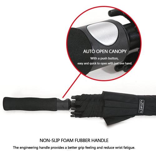 G4Free 47/54/62/68 Inch Automatic Open Golf Umbrella Oversize Extra Large Double Canopy Vented Windproof Waterproof Stick Umbrellas