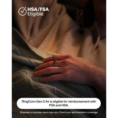 RingConn Smart Health Monitoring Ring - Pale Gold - size 10 - used see the pictures - missing USBC cable