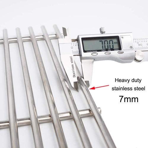 S6505A (4-Pack) 19 3/4 Stainless Steel Cooking Grid Grates Replacement for Chargriller 2121, 2123, 2222, 2828, 3001, 3030, 3725, 4000, 5050, 5252 Set of 4