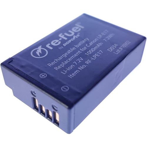 Digipower Replacement Battery & Charger Kit (RFK-LPE17) Black