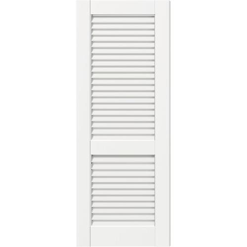 Louvered Interior Door, 32'' x 80'', Pre-Finished French Doors, Suitable for Closets/Bathrooms/Laundry Rooms/Storage Rooms, Single Louvered Closet Door Panel (Hinges Not Included)