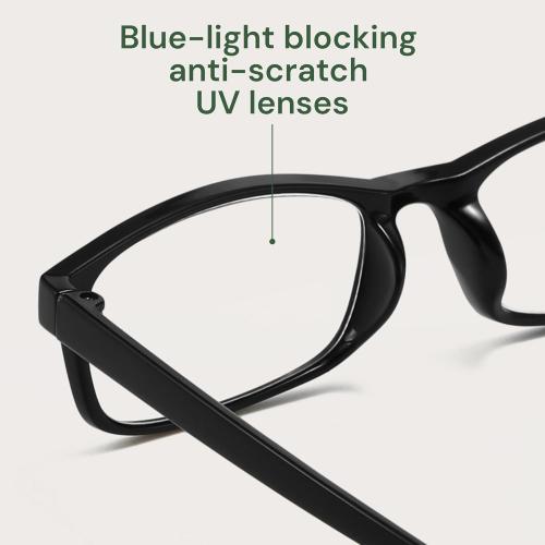 Gaoye  0.5 Reading Glasses Men - Blue Light Blocking Lenses, TR90 Frames, UV400 - Eyeglasses with Clear Vision