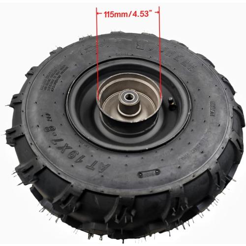 Black 19 * 7-8 Rear Rim Wheel For Coleman BT200X CT200U CT200UEX Mini Bikes