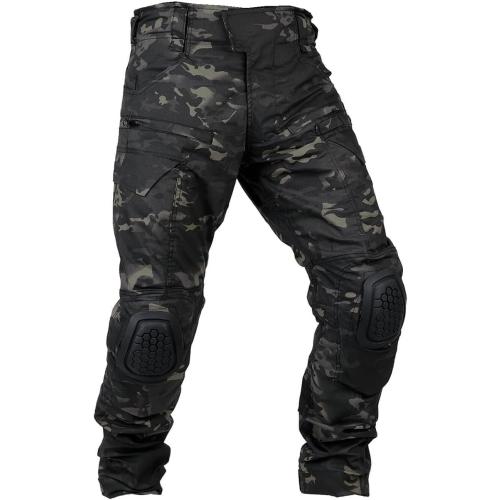 KRYDEX K4 Combat Pants with Knee Pads Ripstop Como Cargo Pants for Men