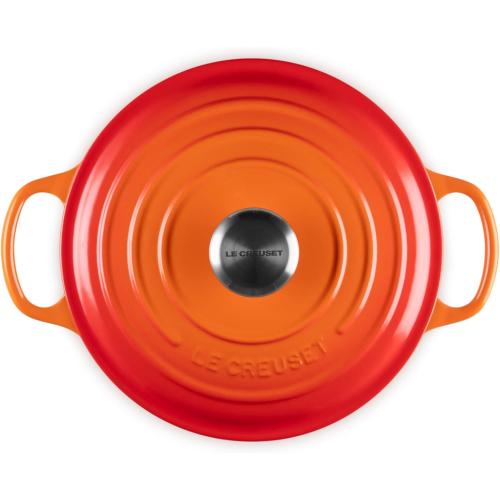 Le Creuset Enameled Cast Iron Signature Round Dutch Oven, 4.5 qt., Caribbean
