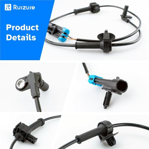 ABS Wheel Speed Sensor Front Rear Left Right fit for GMC Yukon XL 1500, Chevy Tahoe Suburban Avalanche, Cadillac Escalade 2007 2008 2009 2010 2011 2012 2013 2014, Driver Passenger, 4pcs