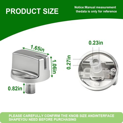 5 Pack AEZ73293801 Burner Control Knob Replacement,Compatible with LG Range/Stove Gas Cooktop,Burner Control Knob Assembly Replaces EBZ60710601,2025031,AH3639420,EA3639420,AP5594929,PS3639420