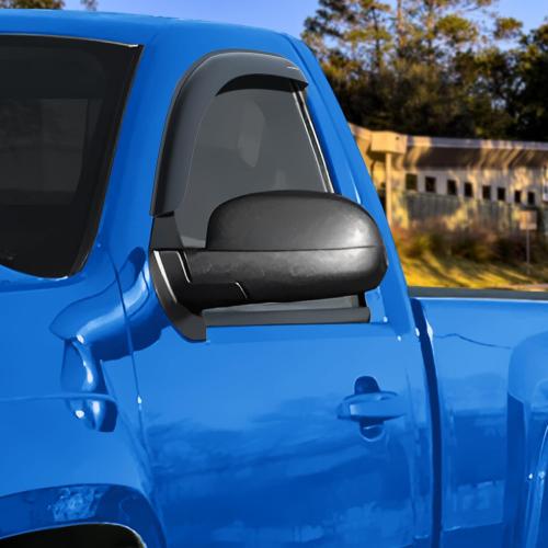 Goodyear Shatterproof Window Deflectors for Chevrolet (Chevy) Silverado/GMC Sierra 2007-2013 Regular Cab, Tape-on Rain Guards, Window Visors, Vent Deflector, Vent Visor,Truck Accessories 2pcs-GY003101
