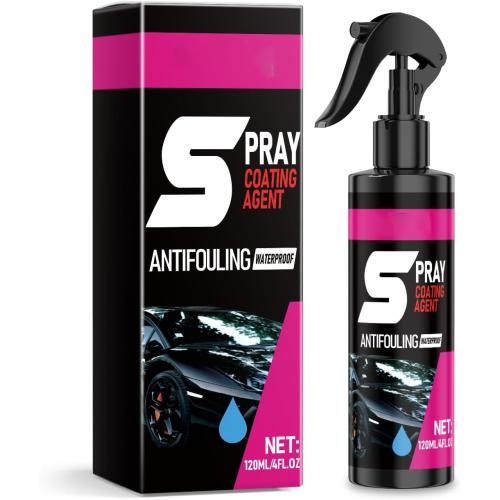 Quick Car Coating Spray with PTFE - Touch-Up, Clean, Protect & Restore Shine in One Easy Step, Fast Drying