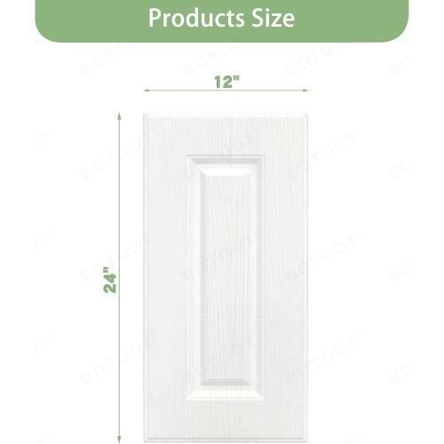 Built-in Cabinet Doors - Cabinet Doors for Kitchen, Living Room, Bedroom, Bathroom - 24 Inch High (White Texture, 12 Inch Wide)