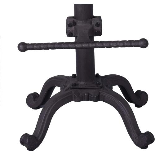 Diwhy Industrial Design Metal Adjustable Height Backrest Chair Vintage Tractor Saddle Bar Stool Rust