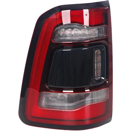 Tail Light Assembly Fit For Dodge Ram 1500 2019-2022 Black smoke LED Rear Lamps Without Blind Spot Detection Left Driver Side LH CH2800216