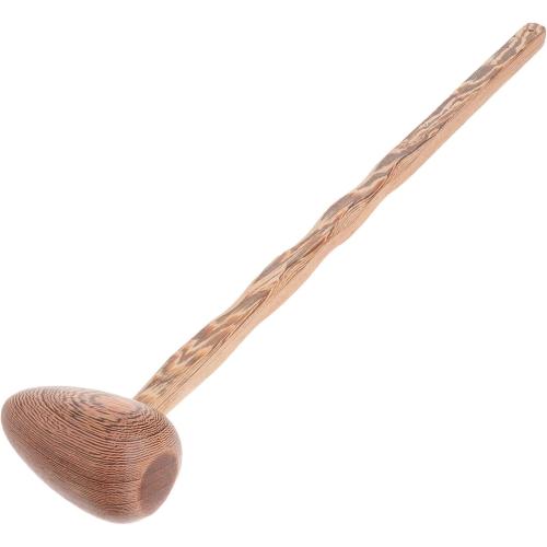 Horn Massage Hammer 16.92In Wooden Manual Massager Tool for Body Neck Feet with Trigger Point Therapy and Blood Circulation Relief