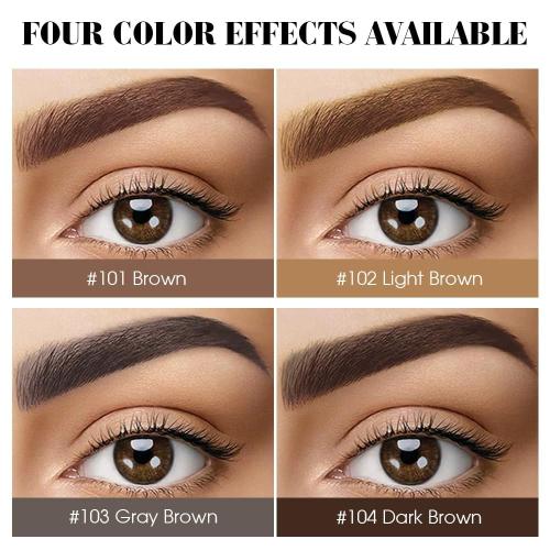 Peel Off Tattoo Eyebrow Gel Set, Natural Color Eye-Brow Gel Long-Lasting Waterproof Eyebrow Tattoo, Easy Peel Off Eyebrow Brow Tattoo Makeup -Up To 3 Days (Light Brown)