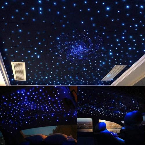AKEPO Upgraded Car Home APP Fiber Optic Lights kit 10W RGBW Twinkle   Music Effect Star Ceiling Sky Light, Optical Fiber Cable 450