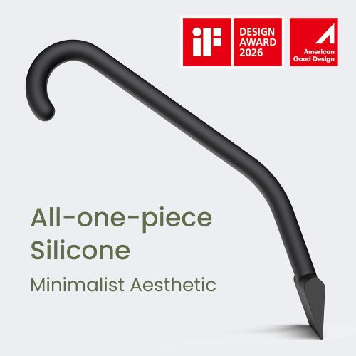 dancemoon JustHang Shower Squeegee for Glass Doors, All-in-One Piece Silicone Squeegee with Built-in Hook for Bathroom, Window, Mirror, Tile Wall, Car, Streak-Free Bathroom Cleaner Tool,10 Inch Black***