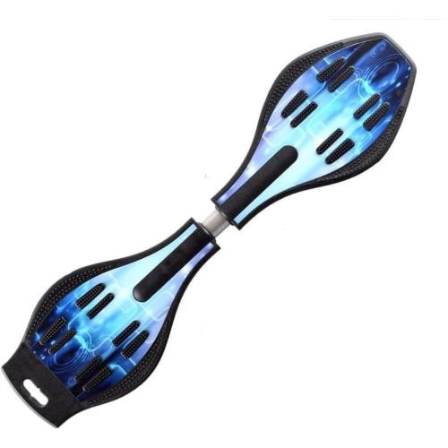 Caster Board, Deluxe Junior Skateboard with Illuminating Wheels for More Excitement,Fun and Visibility, Twistboard for Kids 8 , Upgrade Color‼️light dirt‼️