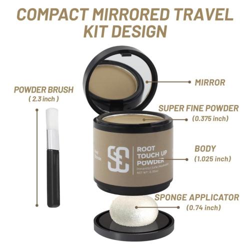 SOVONCARE Hairline Powder - Root Touch Up & Gray Hair Concealer for Men and Women, Instantly Covers Thinning Hair and Bald Spots, Natural-Looking Coverage Medium Brown