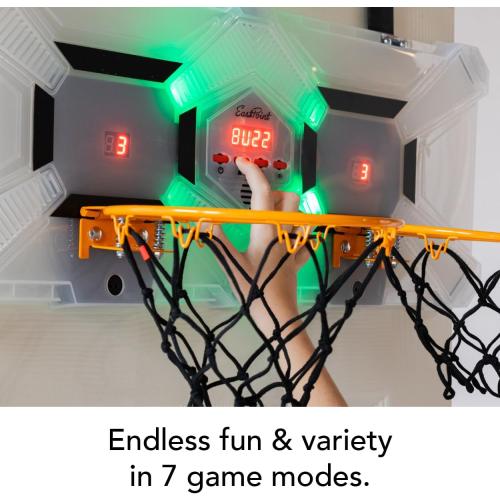 EastPoint Mini Basketball Hoop - Multi Color, Pack of 1 - Effortless Over-the-Door Basketball Hoop Setup - Compact Design for Field Day Games - Head-to-Head Kids Birthday Party Games MISSING BASKET BALLS