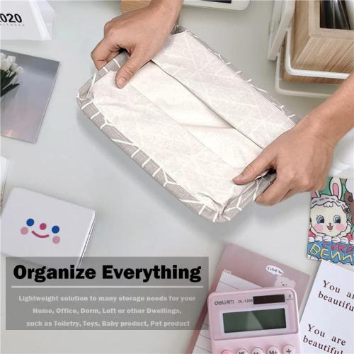 Dark Grey ReNext Storage Bins, Foldable Colors Storage Bin Closet Toy Box Container Organizer Fabric Basket